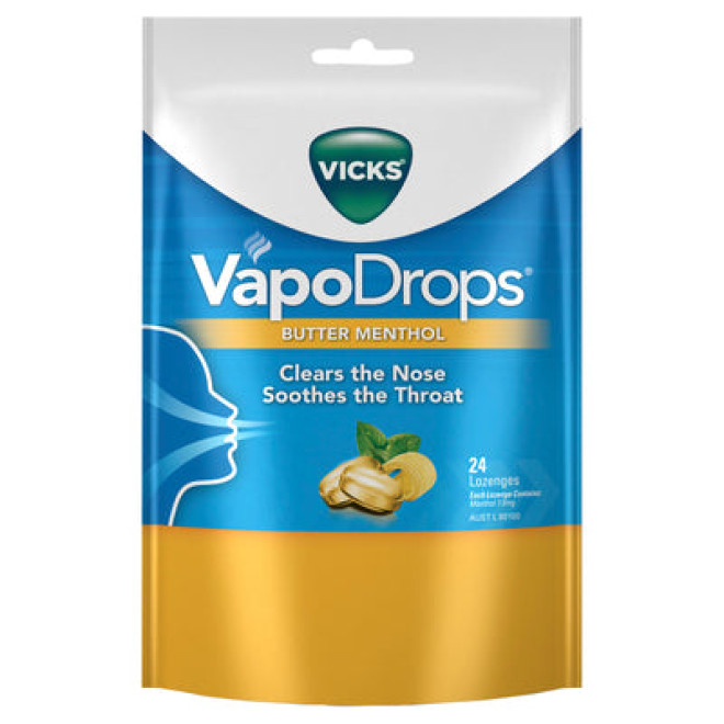 Vicks Vapodrops Butter Menthol (24s)
